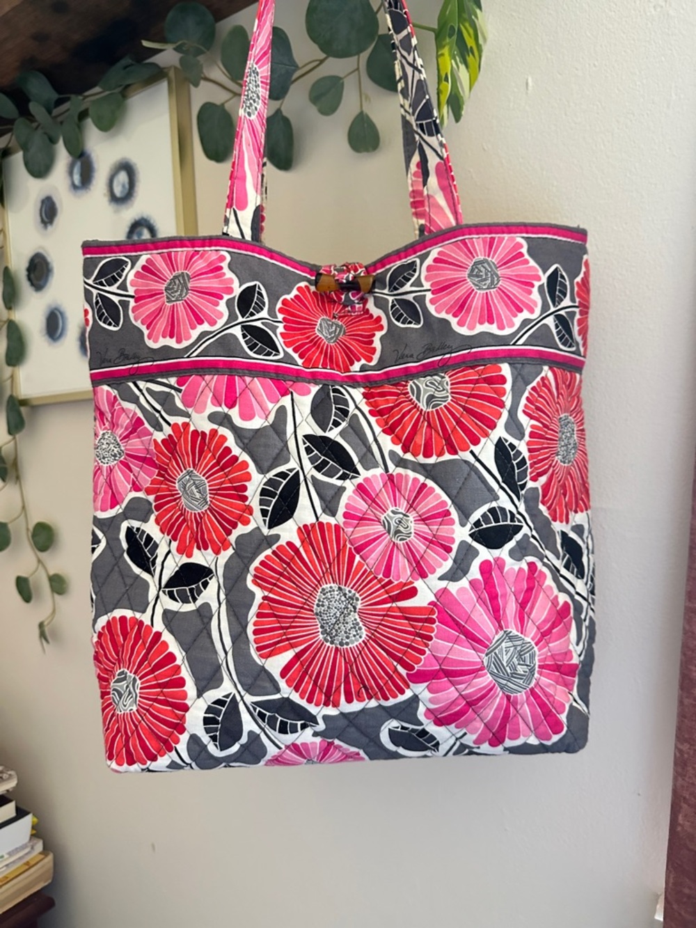 Vera Bradley ‘Cheery Blossoms’ Floral Quilted Tote